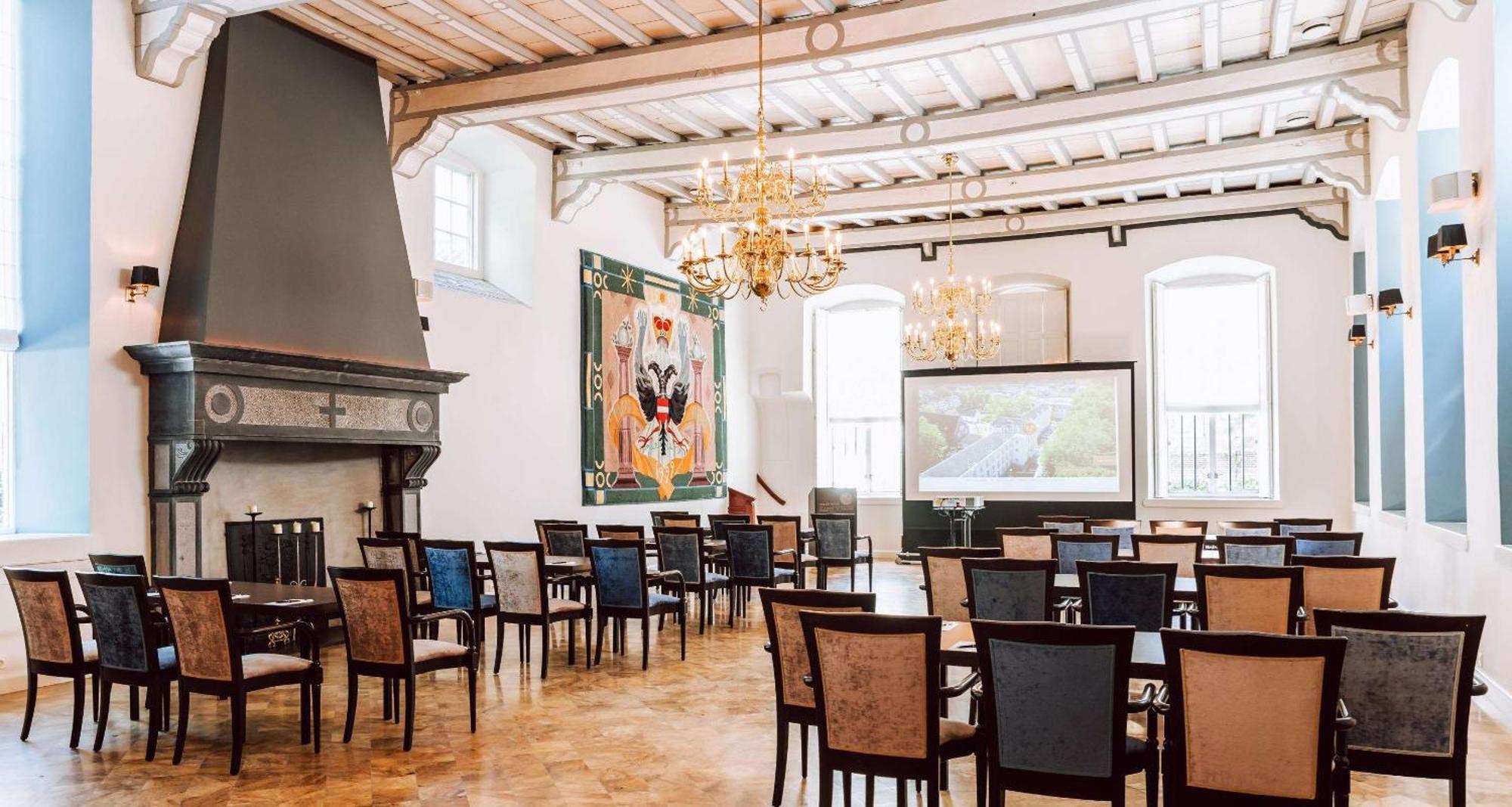 Grand Hotel Karel V Utrecht Kültér fotó The interior of the restaurant